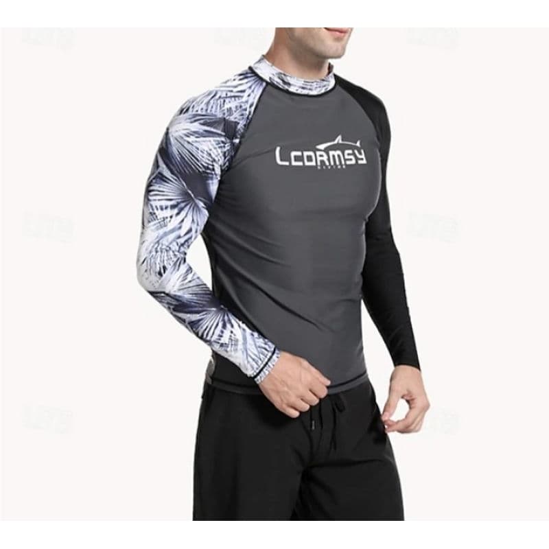 Blusa masculina manga longa esportiva natação surf
