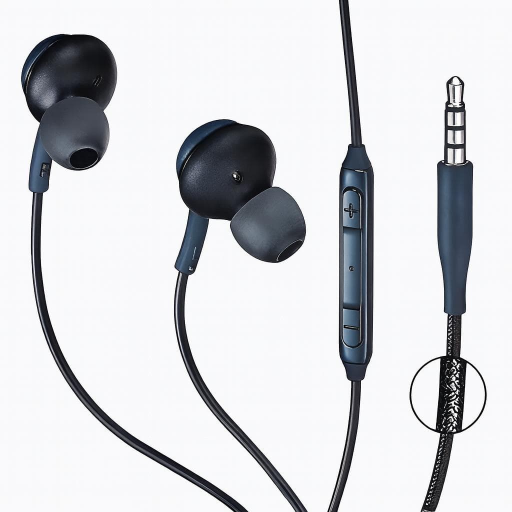 Fone De Ouvido Com Fio P2 Cabo Nylon Reforçado Intra Auricular Com Microfone top