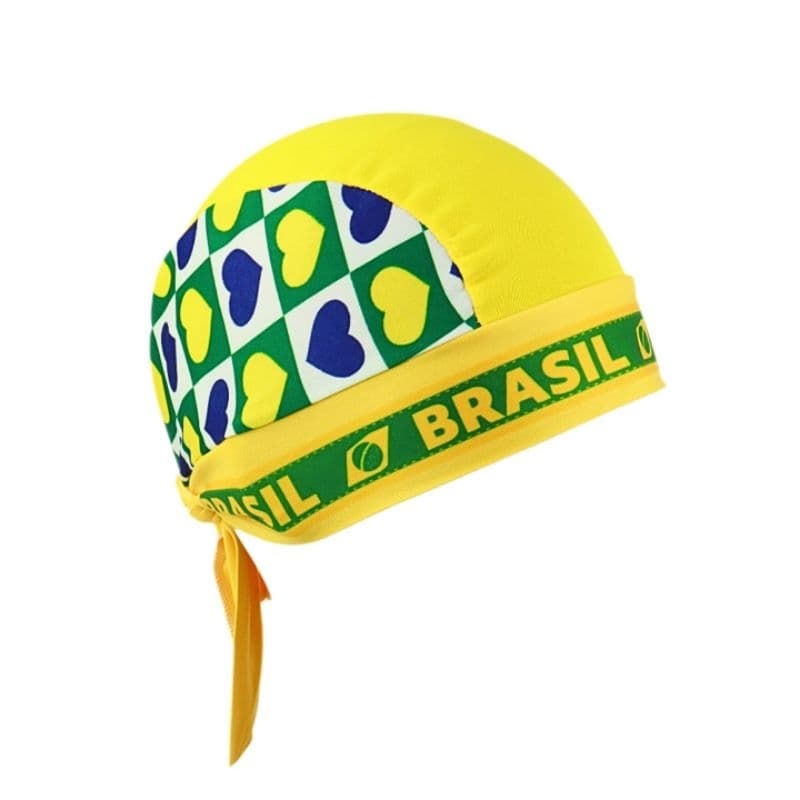 Bandana do Brasil Copa Verde, Amarela e Azul Unissex 35cm – Estilo Torcedor