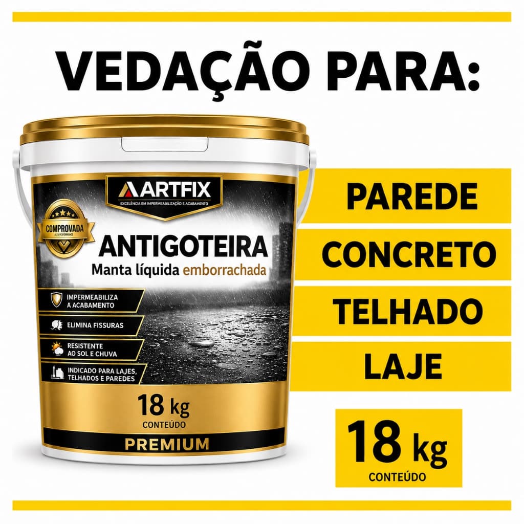 QUEIMA DE ESTOQUE Manta Líquida Acrílica 18KG Impermeabilizante Para Telhado e Laje