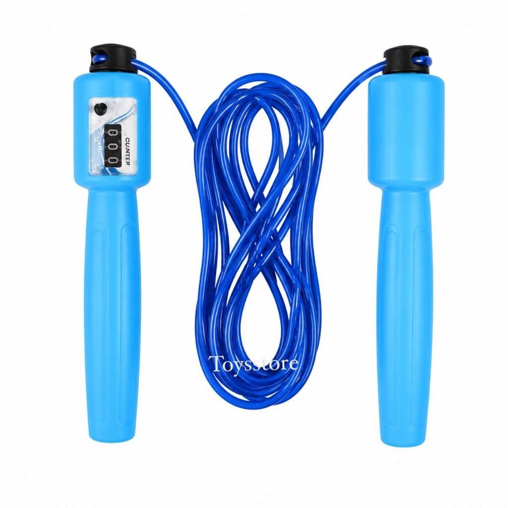 Corda De Pular De Brinquedo Cores Azul e Rosa Infantil
