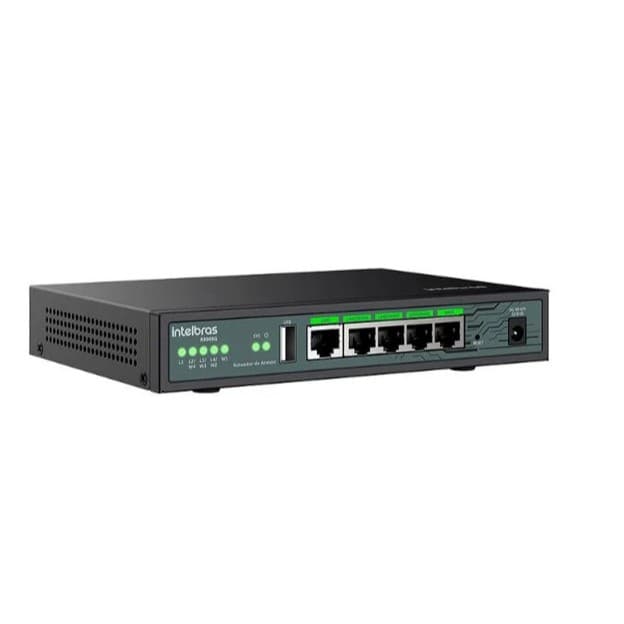 Roteador de Acesso 5 Portas Gigabit Ethernet Load Balance R3005G Intelbras