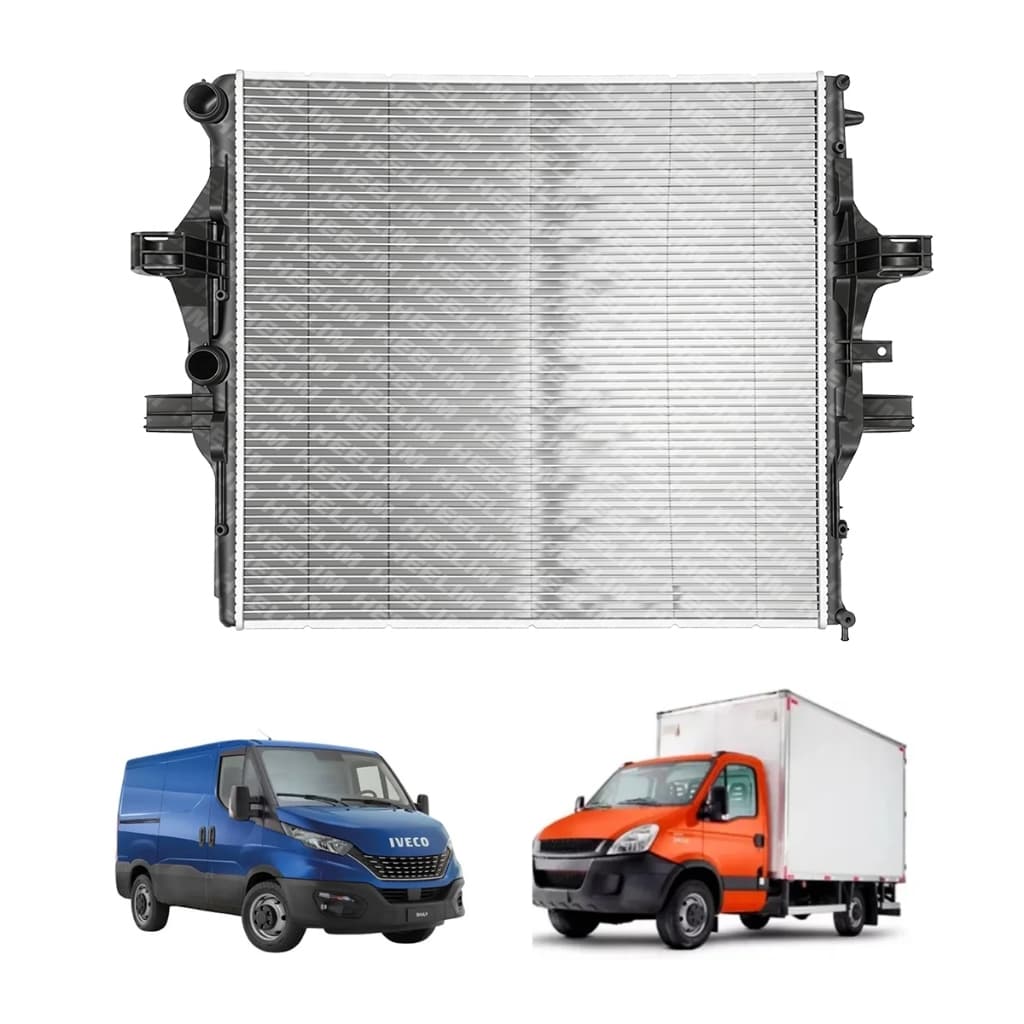 Radiador Iveco Daily 3.0 2012 a 2016 Euro 5 Diesel Com E Sem Ar Cambio Manual Brasado