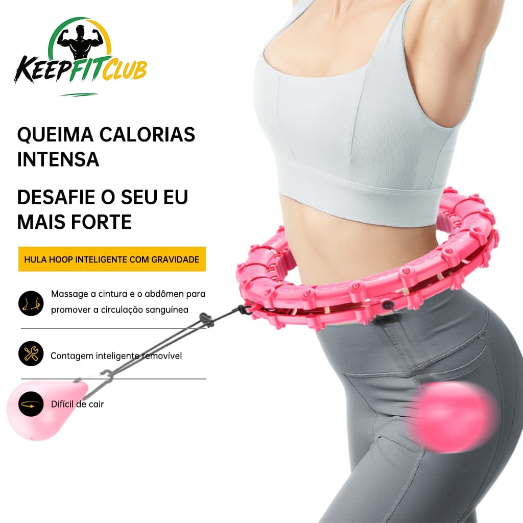 bambolê Pro Hula Hoop inteligente Massagem magnética 3D cintura Emagrece Fortalece Abdômen