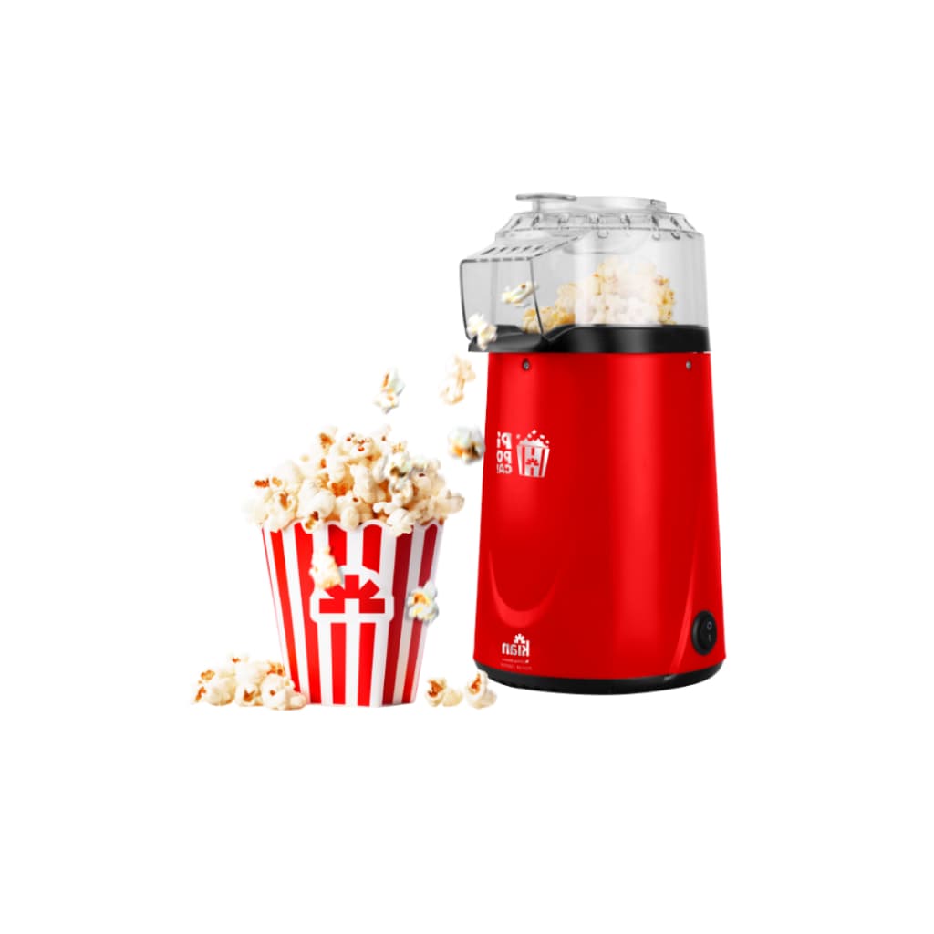 Pipoqueira Elétrica Kian POP-01 1200W Vermelha com Tampa Multifuncional 110V