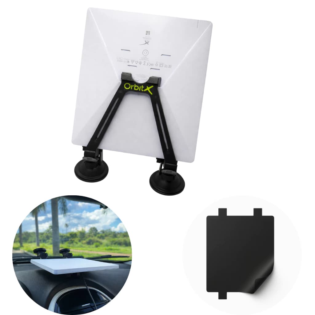 Ventosa Painel Para Starlink Mini + Adesivo Anti Reflexo