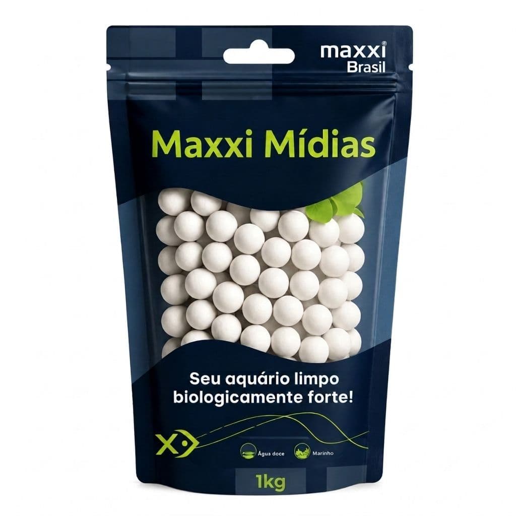 Mídia Para Aquário Maxxi Biologica Anti Amônia E Nitrito