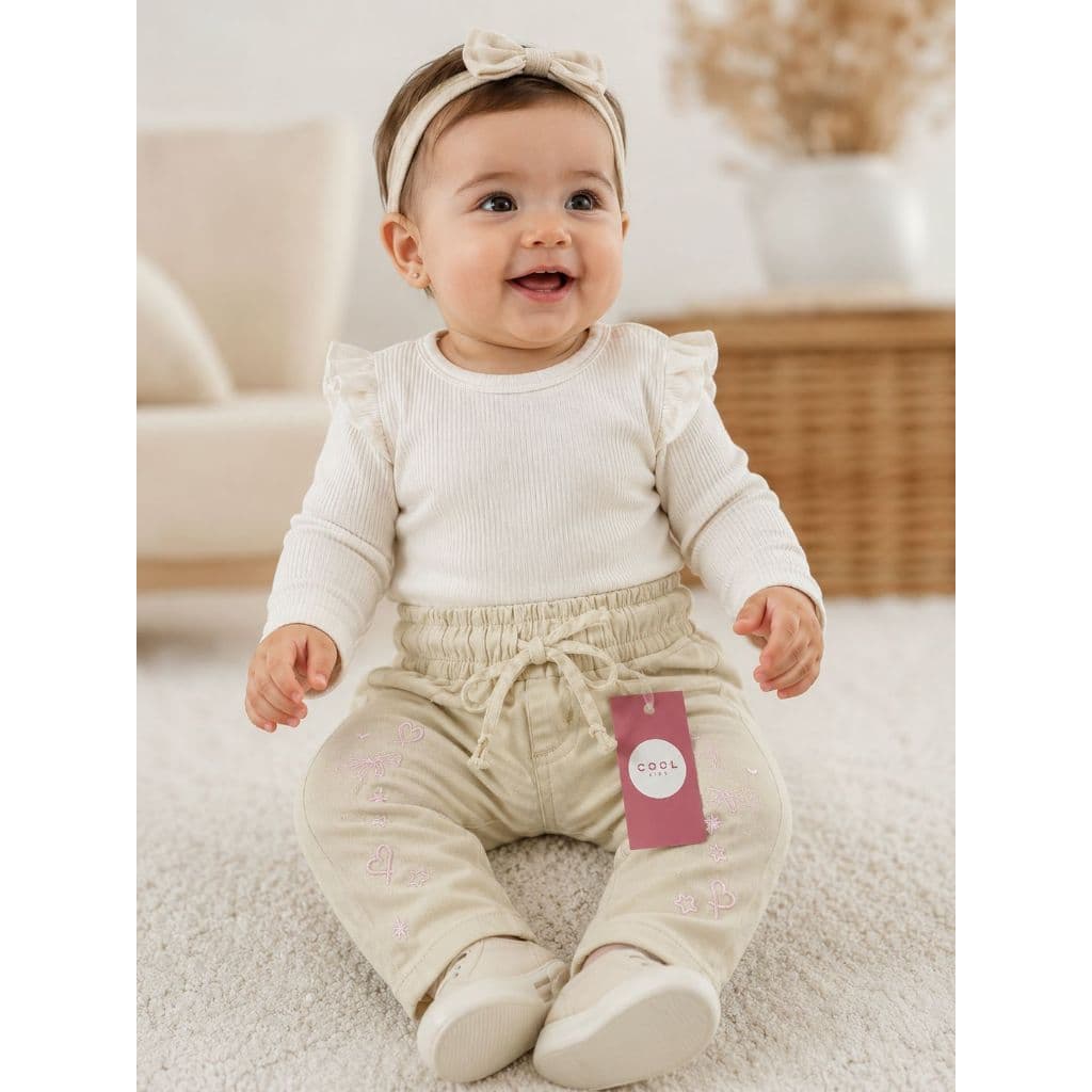 Calça Jeans Bebê Infantil Meninas P M e G pronta entrega