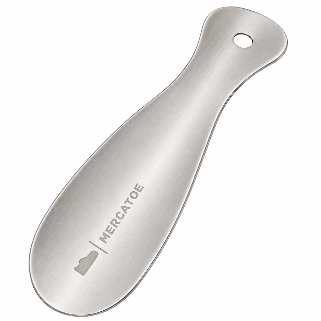 Calçador De Sapatos | Tênis | Calçadeira de Aço Inox 19cm Cor Aço Inox 5 cores - Mercatoe