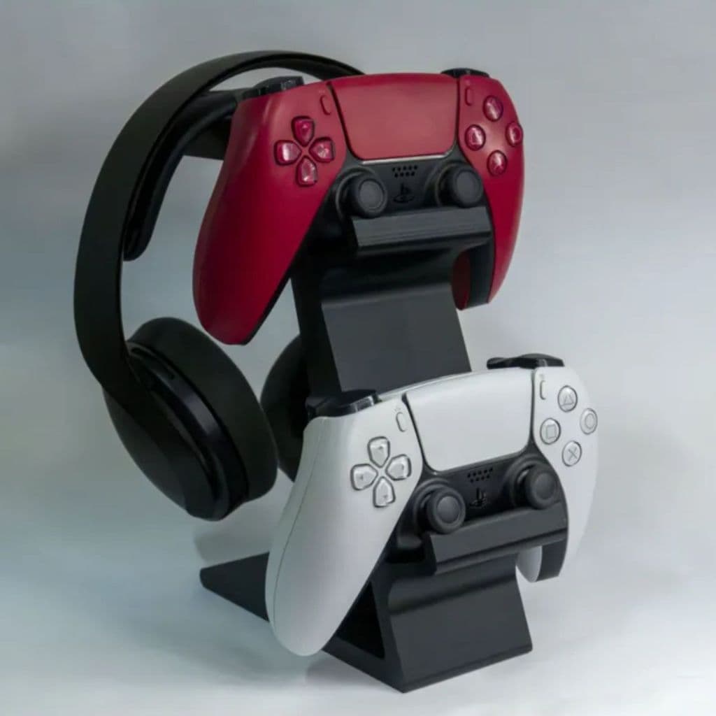 Suporte de Controle para Vídeogame Xbox PS4 / PS5 - 2 controles e 1 headset