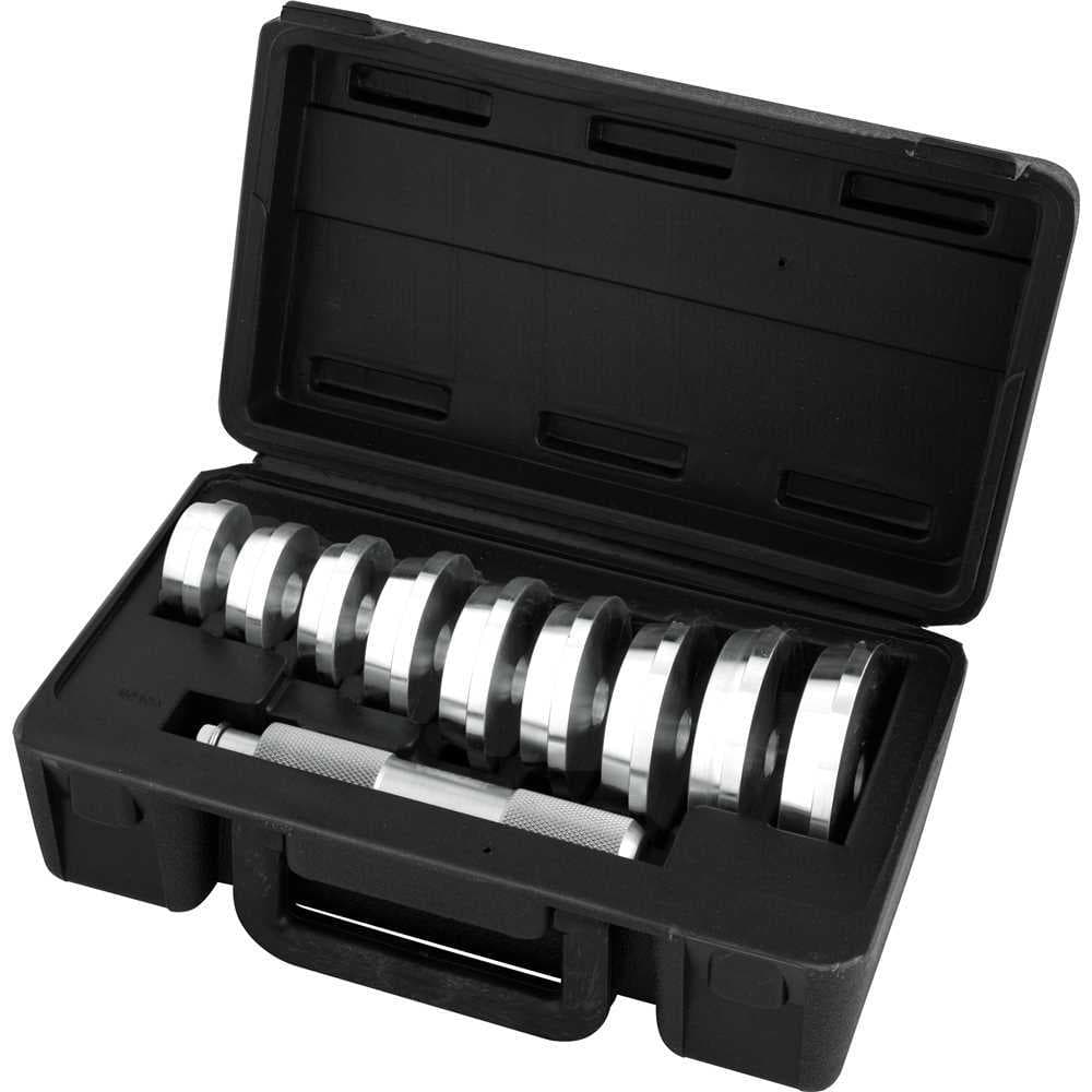 Kit Instalador Rolamentos e Retentores Vonder 10 Peças Alumínio Adaptadores 39 a 81mm