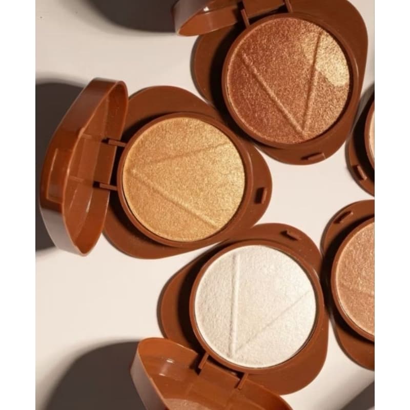 Iluminador Compacto Ruby Rose Glass Acetinado Baked- Efeito Glow Natural 9g