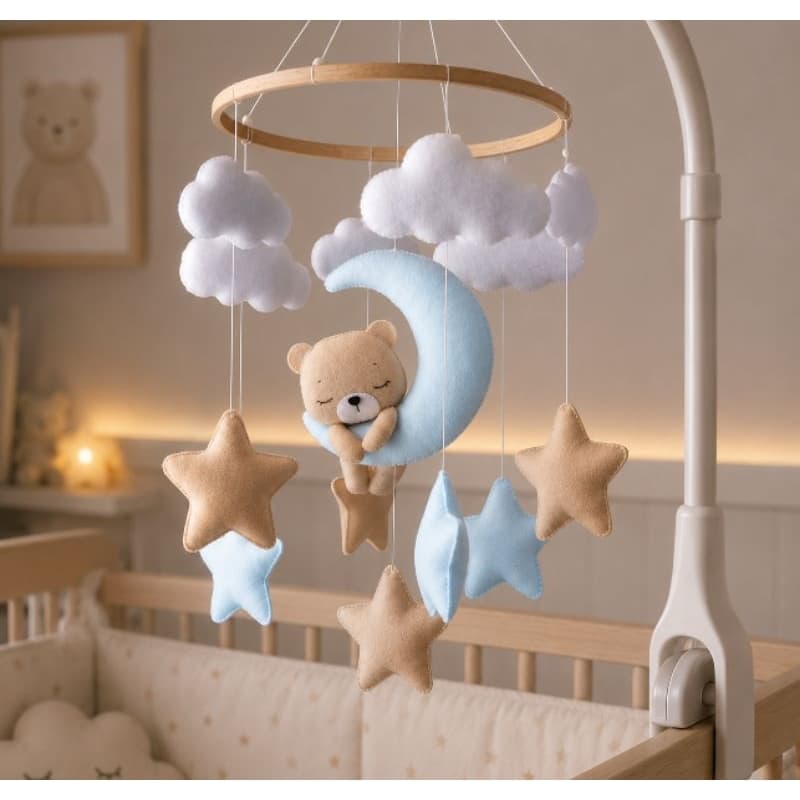 Móbile Bebe Decoração Urso Ursinho Quarto de Bebe