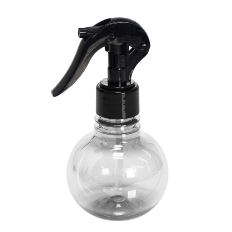 BORRIFADOR PULVERIZADOR FRASCO PET MINI DE 180ml  VÁLVULA GATILHO CABELO BARBA ALISAMENTO BLACK