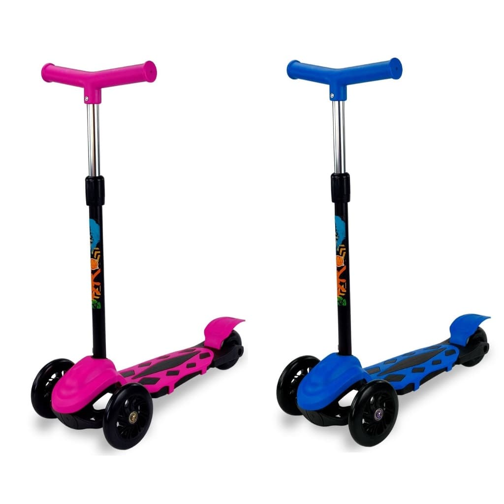 Patinete Infantil 3 Rodas Menina Menino Seguro Altura Ajustável Suporta 40kg Base Antiderrapante