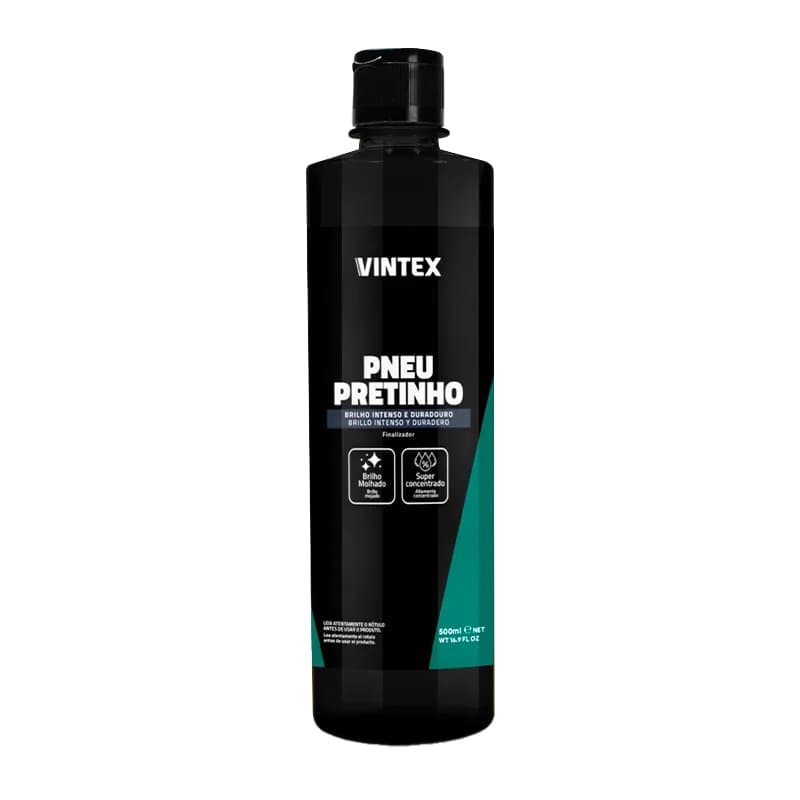 Pneu Pretinho Vintex 500ml Efeito Brilho Molhado Vonixx