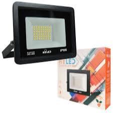 Kit 06 Und Refletor Led Smd Compacto Ip66 100w 6500k Hiled