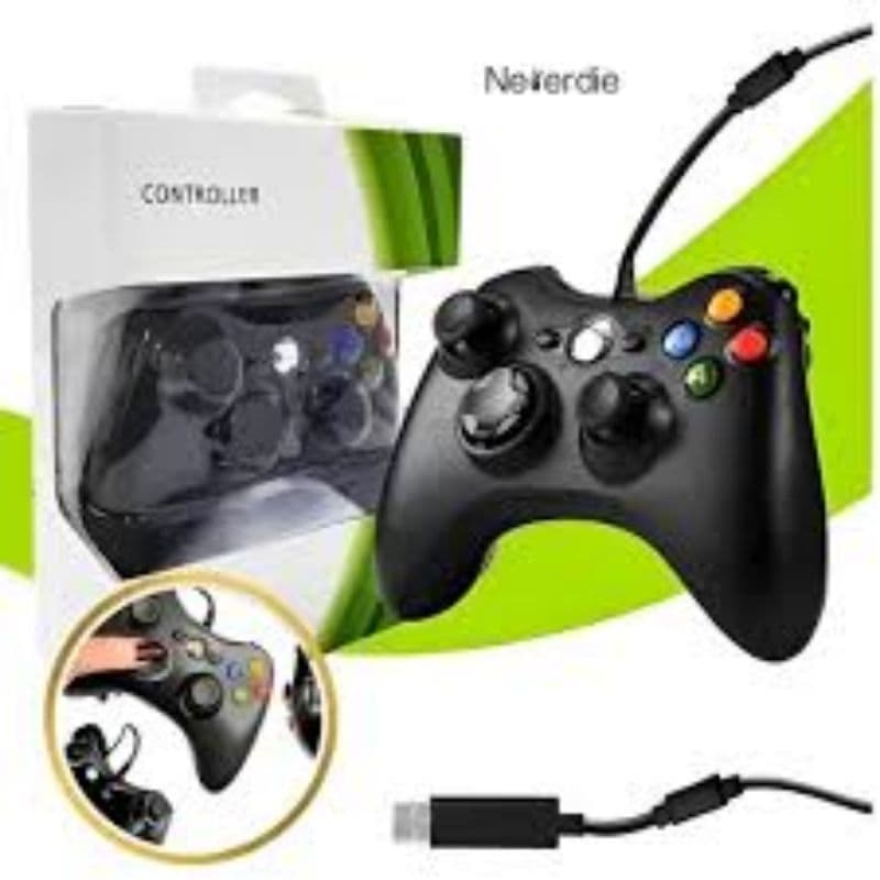 Controle Xbox 360 com fio - Jogabilidade Precisa e Confortável