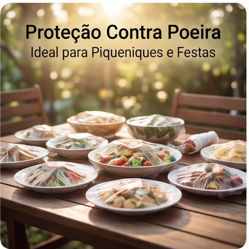 Conjunto 80 Saco Transparente Descartáveis Para Armazenamento De Alimentos