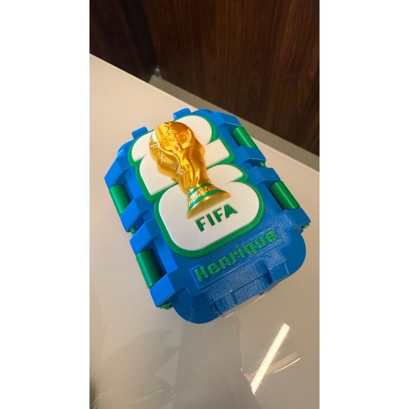 PORTA FIGURINHAS COPA DO MUNDO PERSONALIZADA