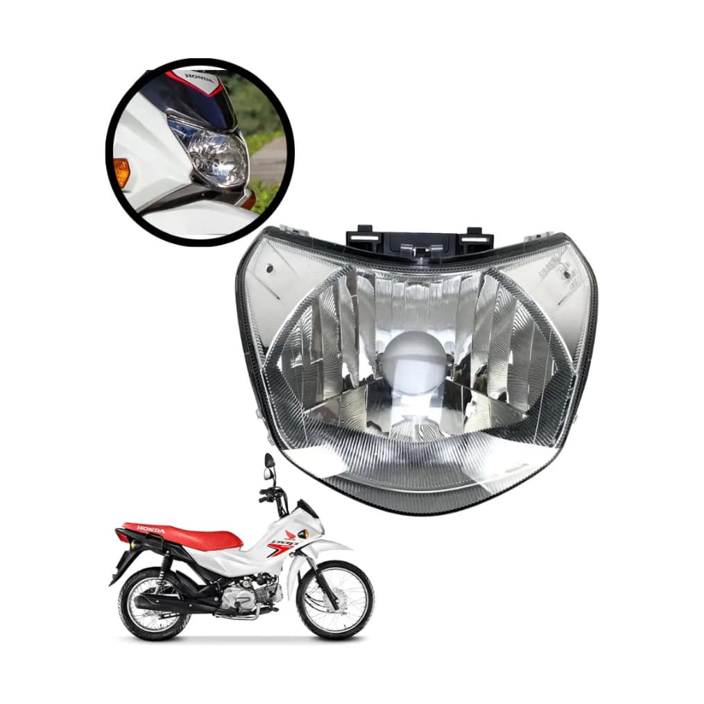 Farol Bloco Optico Honda Pop 110 I 2016 A 2026