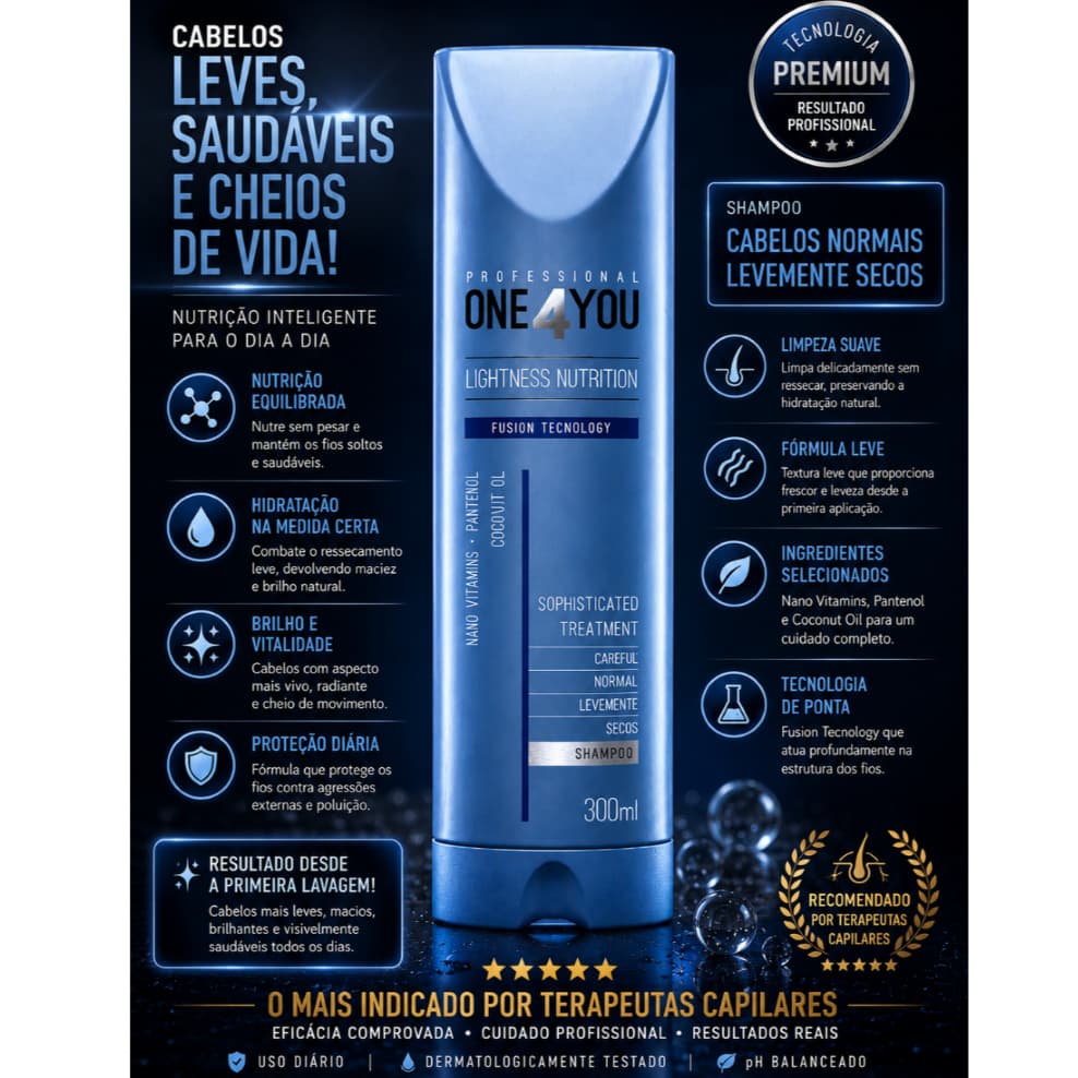 ONE4YOU SHAMPOO CABELOS NORMAIS LEVEMENTE SECOS 300ml