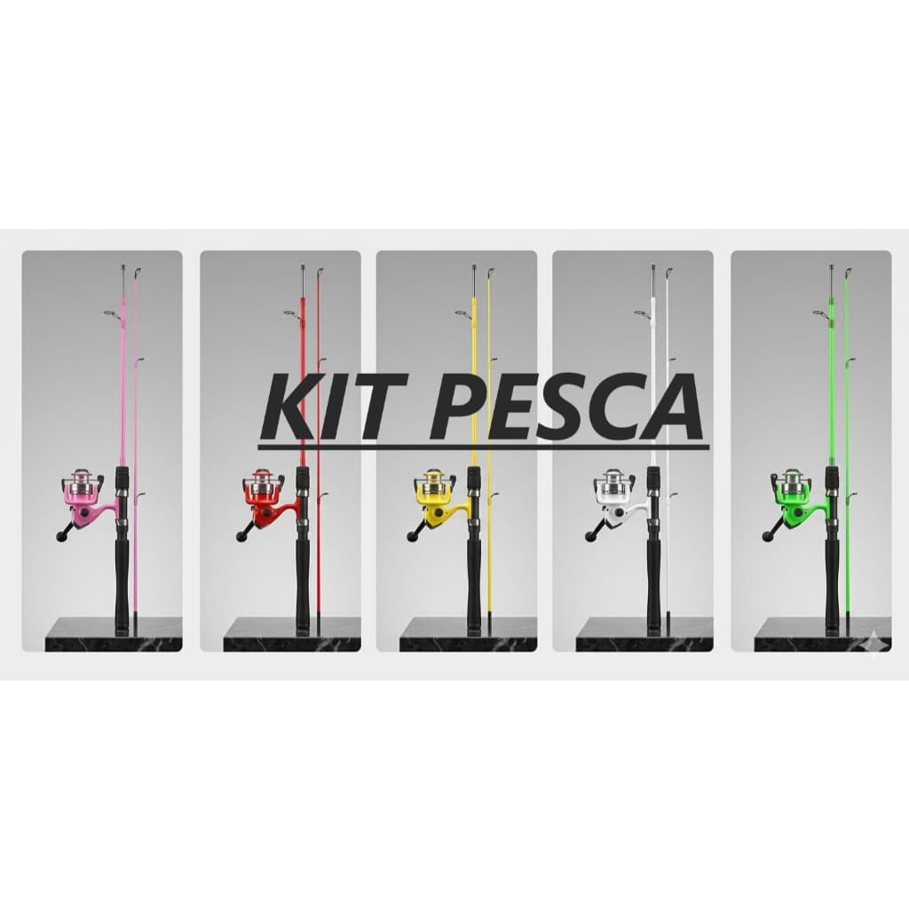 KIT PESCA - MOLINETE + VARA + LINHA