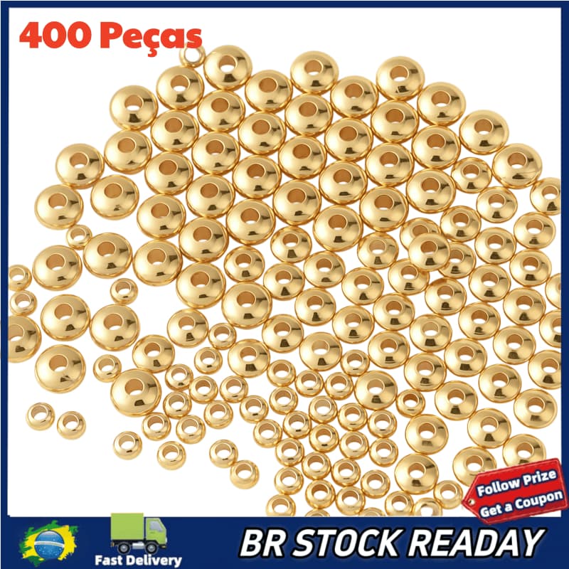 ✅[BR Seller]Entremeio Disco Furo Passante 4mm, 5mm e 8mm – Pacote com 400 Peças