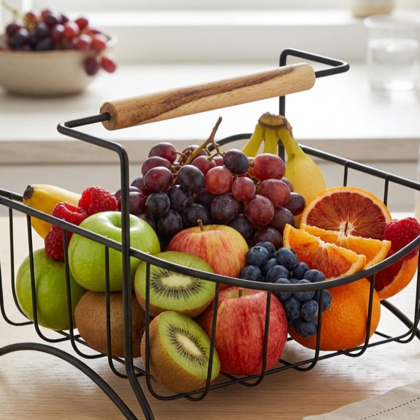 Fruteira de Mesa Centro Organizador Frutas Suporte Cozinha Bancada Arthi