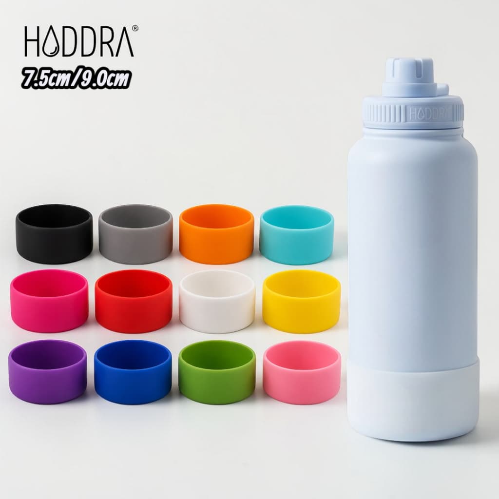 Protetor Garrafa Capa de Silicone Bota para Copo Glitter Brilhante Antiderrapante Tamanho 7,5cm
