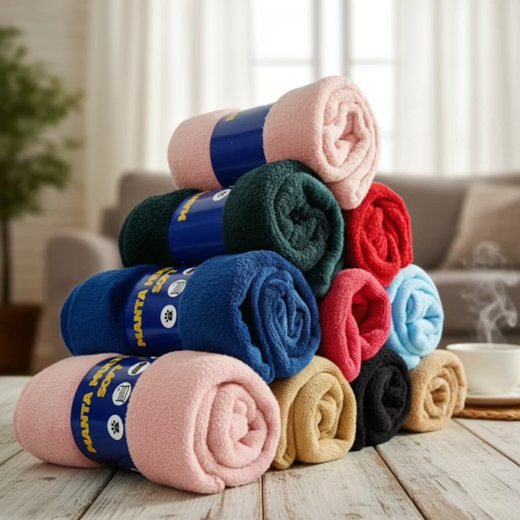Manta Cobertor para Pet ou Bebê Soft Sortido Cães e Gatos Mantinha Multiuso