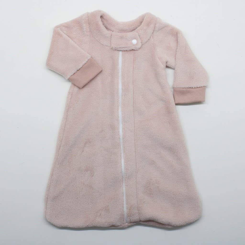 Saco de Dormir Bebê RN até 3 Meses em Fleece Rosa Sêco