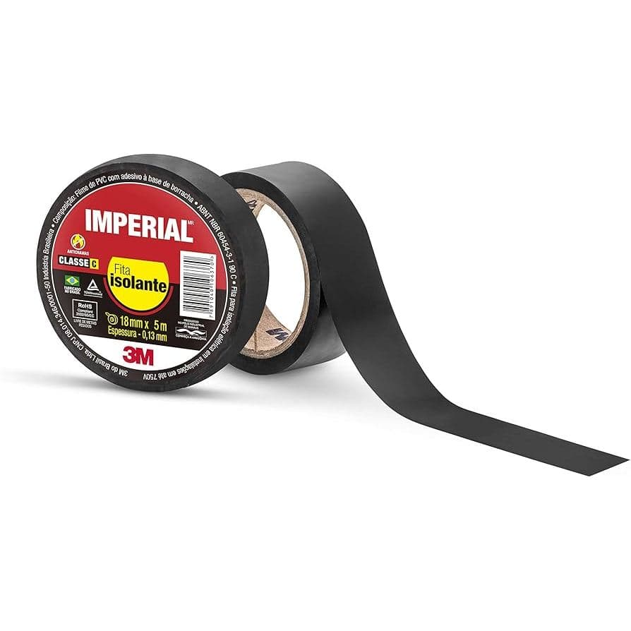 Fita Isolante  20 metros 10 metros e 5 metros - Imperial 3M 18mm