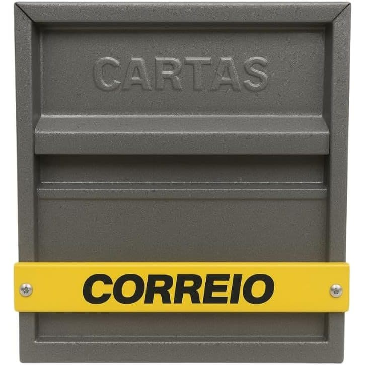 Caixa De Correio Carta Grade Horizontal Portão Moderna