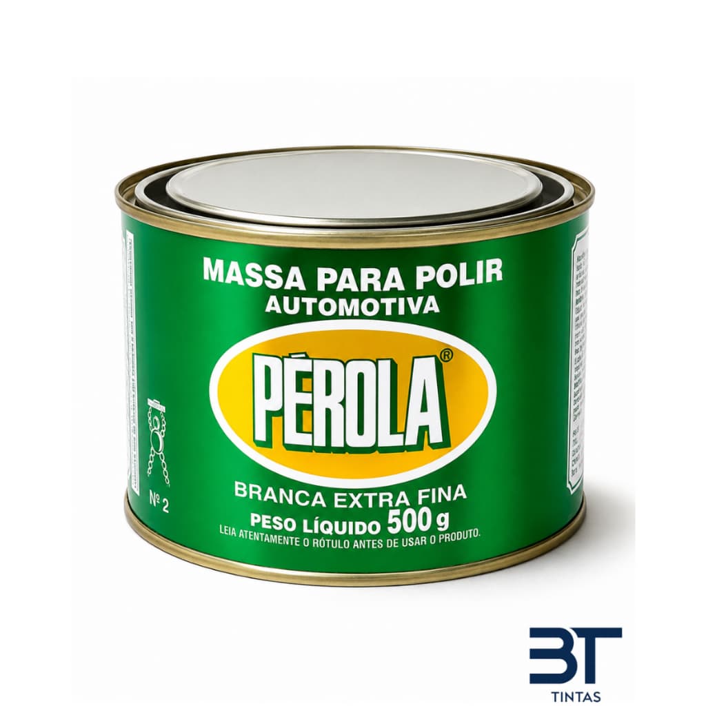 Massa Polir Pérola Nº2 500g E 1Kg Brilho Profissional Carro Moto