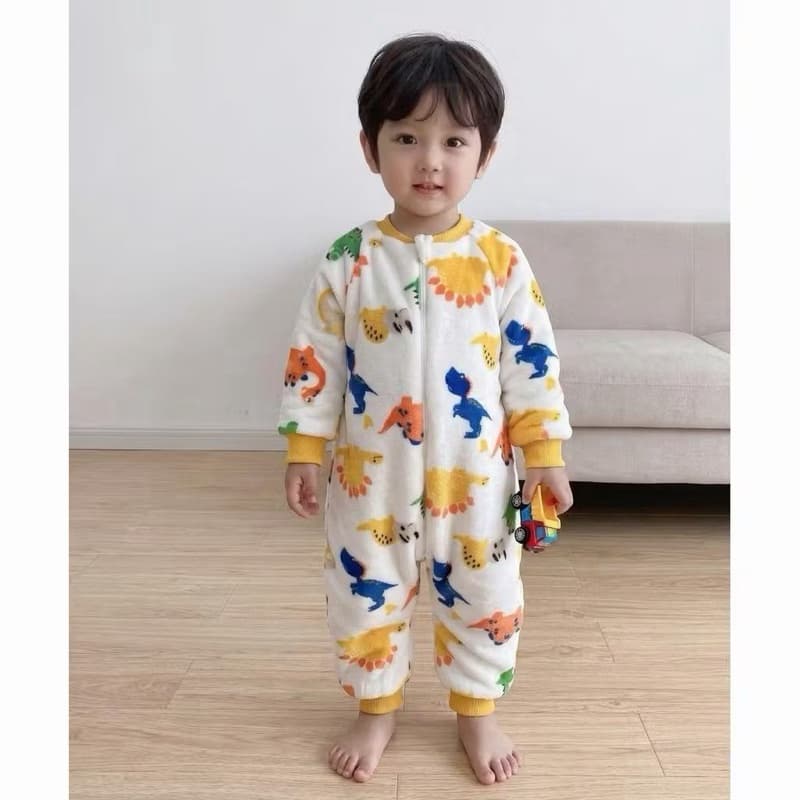 Pijama Macacão Infantil Fleece Plush  Pijama Macacão Infantil Fleece Peluciado com Zíper