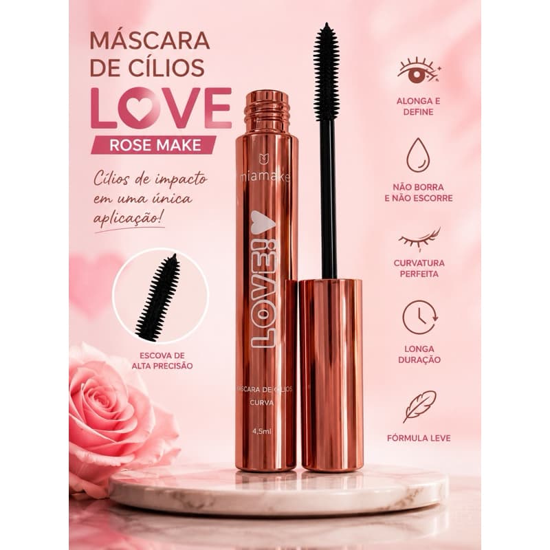 Máscara de Cílios Love MiaMake