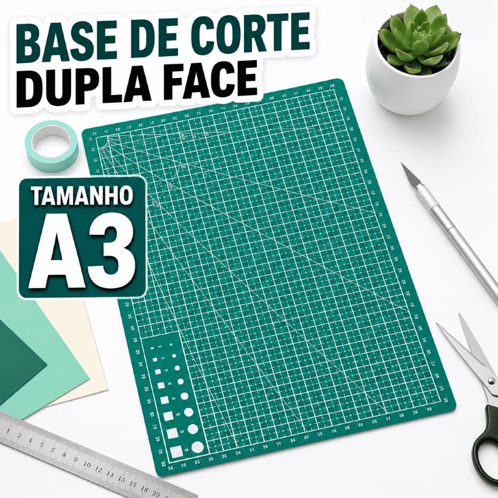 Base de Corte A3 Dupla Face PVC 5 Camadas Patchwork Scrapbook Artesanato Costura Estilete Proteção de Mesa