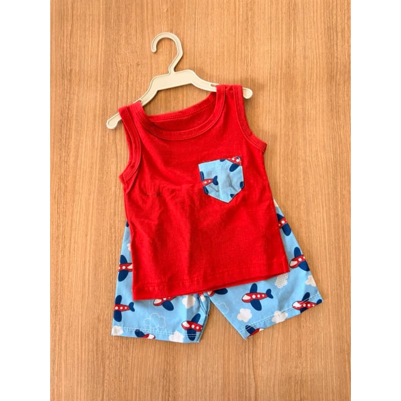 Conjunto Verão Short e Regata Infantil Menino