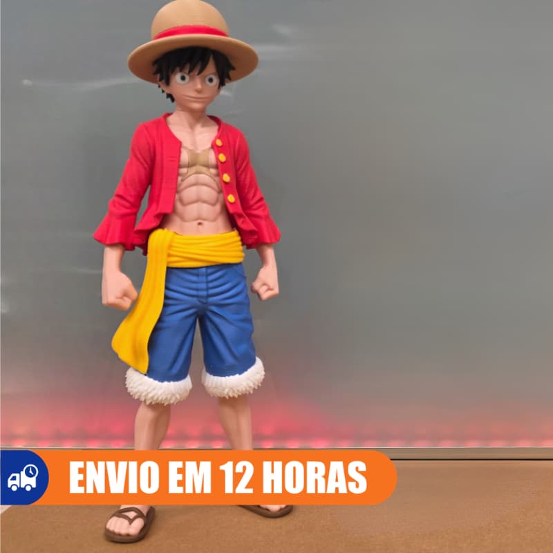 Boneco Luffy Monkey Impressão 3D Colecionável Action Figure Anime Chapéu De Palha Presente Geek Fã