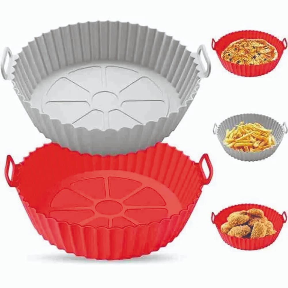 Forma para Air Fryer de Silicone Antiaderente – Sem Sujeira