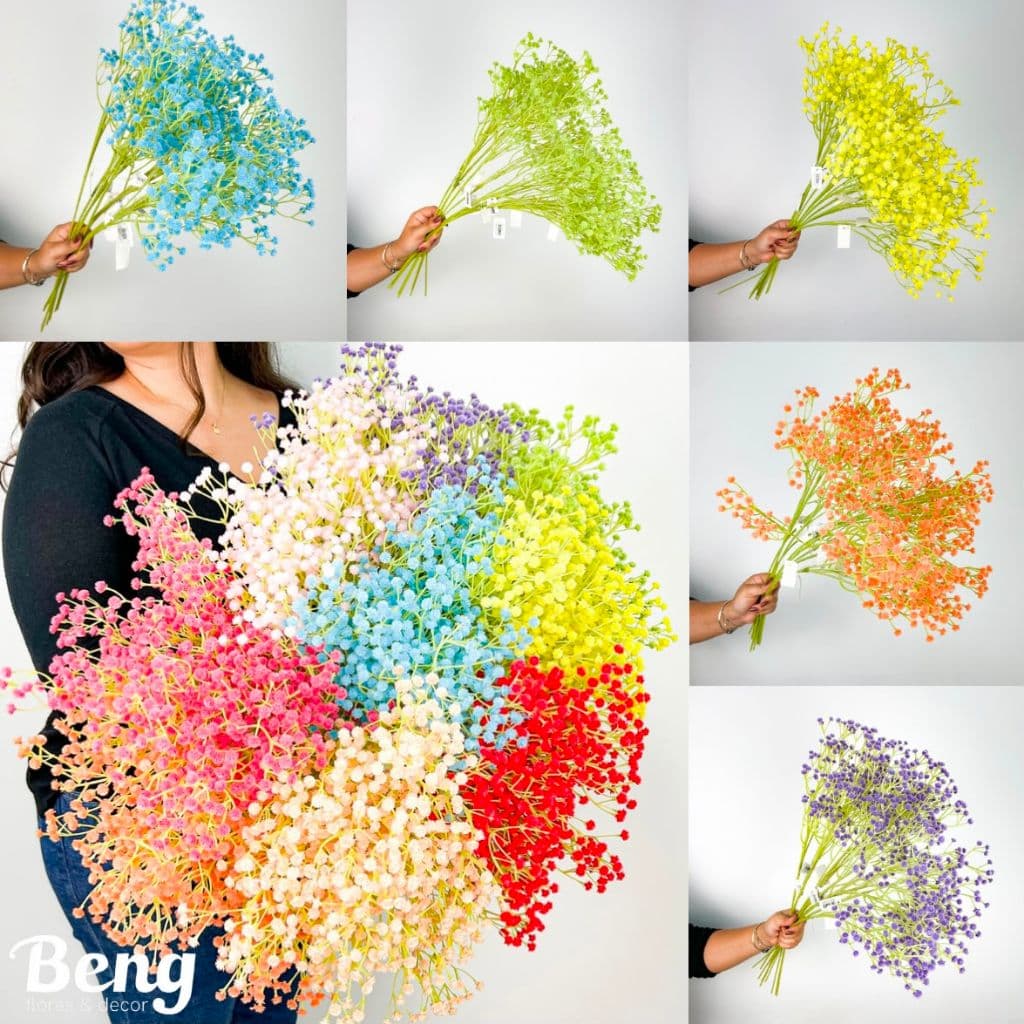 Galho Plantas Mosquitinhos Gypsophila Artificial Floral P/ Decoração Casamento, Arranjos, Decorar Festas - A-519