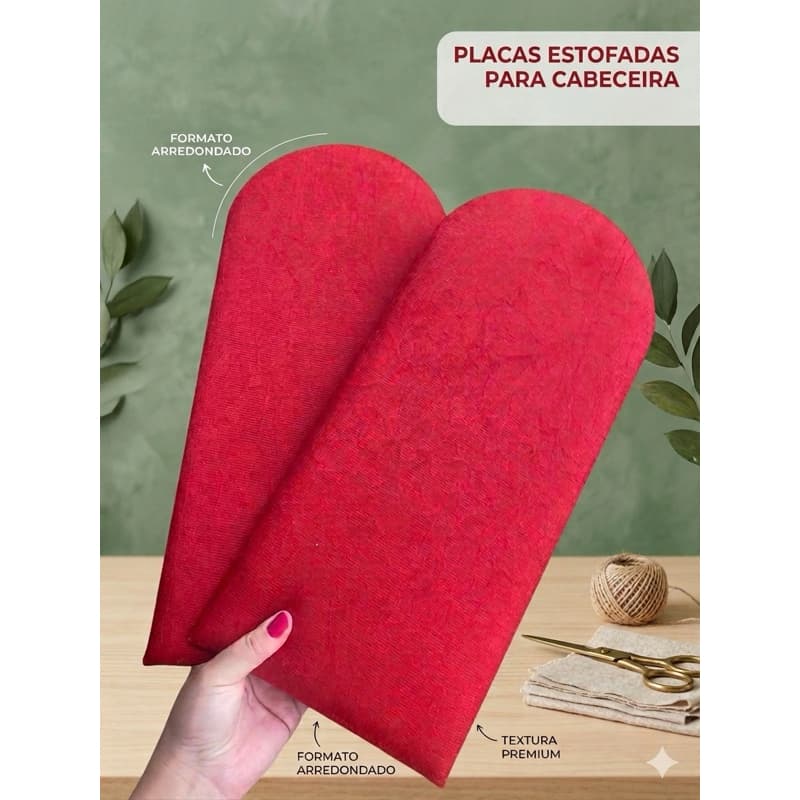 Cabeceira Módulo estofado Nuvem - tamanho 20x45 kit com 5,6,7,8 unidades