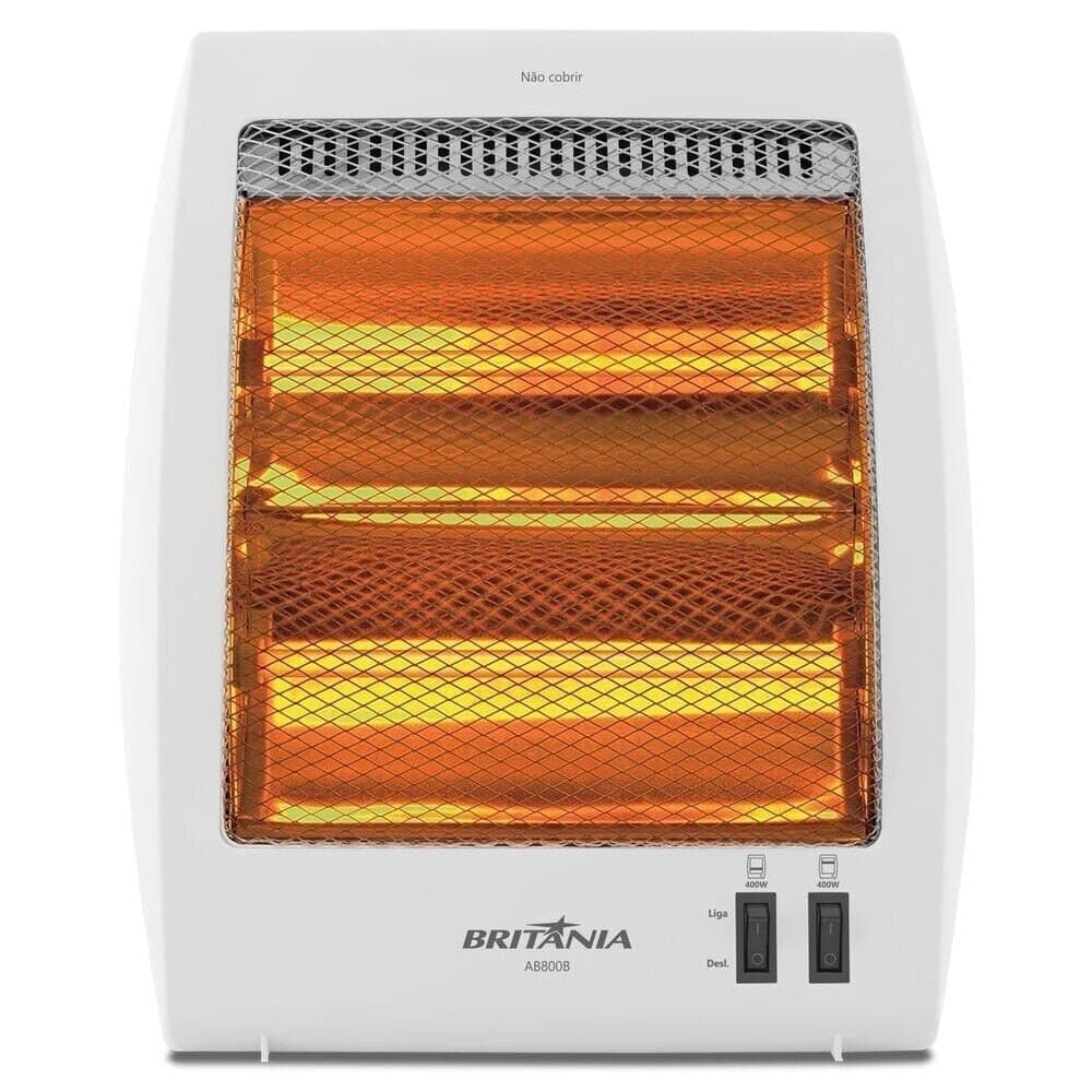 Aquecedor de Ambiente Elétrico Britânia AB800B, 110 Volts