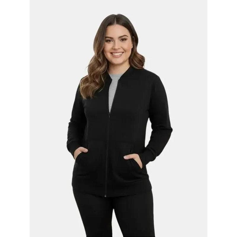 Moletom Com Gola Masculino e Feminino Blusa de Frio Lisa Moletom de Zíper Top