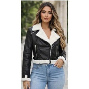 Jaqueta Feminina Suede Forrada com Pelúcia Quentinha Elegante Moda Inverno
