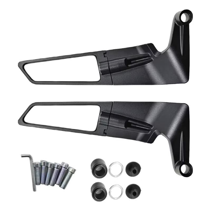 Espelho Retrovisor De Moto Asa Fixa Esportivo Universal Kawasaki Yamaha Honda