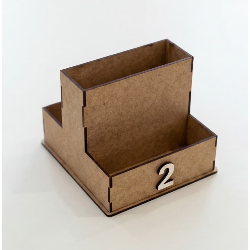Kit 25 Porta Guardanapo Sachê em MDF com Divisórias Organizador de Mesa Restaurante Lanchonete