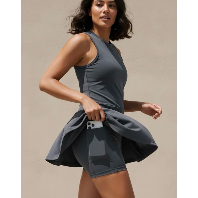 Vestido C/ Short Fitness /Esportivo/ Beach Tennis  Valentina Suplex UV50 Anti Odor, Antibactercida