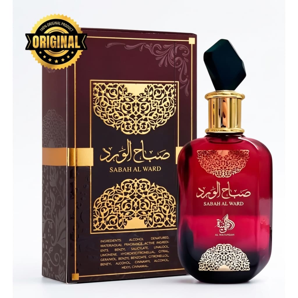 PERFUMES ÁRABES SABAH AL WARD 100ML com fixação prolongada e fragância marcante.